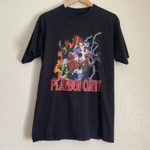 Playboi Cardi printed graphic Ser-Gio Calabasas t-shirt, black, M